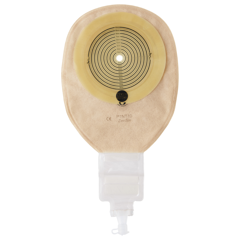 P1NT10 Калоприймач Зенсів однокомпонентний післяопераційний, прозорий, з вікном для доступу, отвір для вирізання 10-100 mm